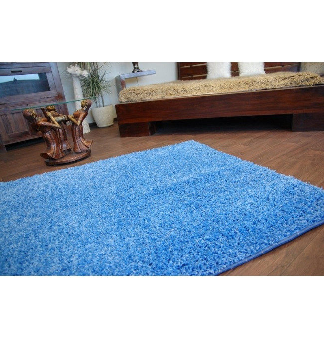 Koberec SHAGGY modrý