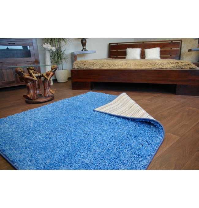 Koberec SHAGGY modrý