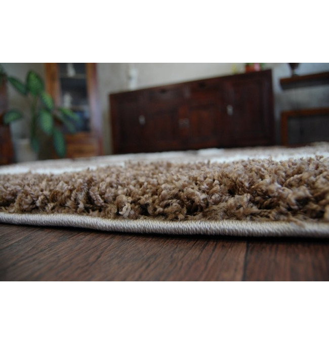 Koberec SHAGGY ZENA 2527 jasny béž/tmavý béž