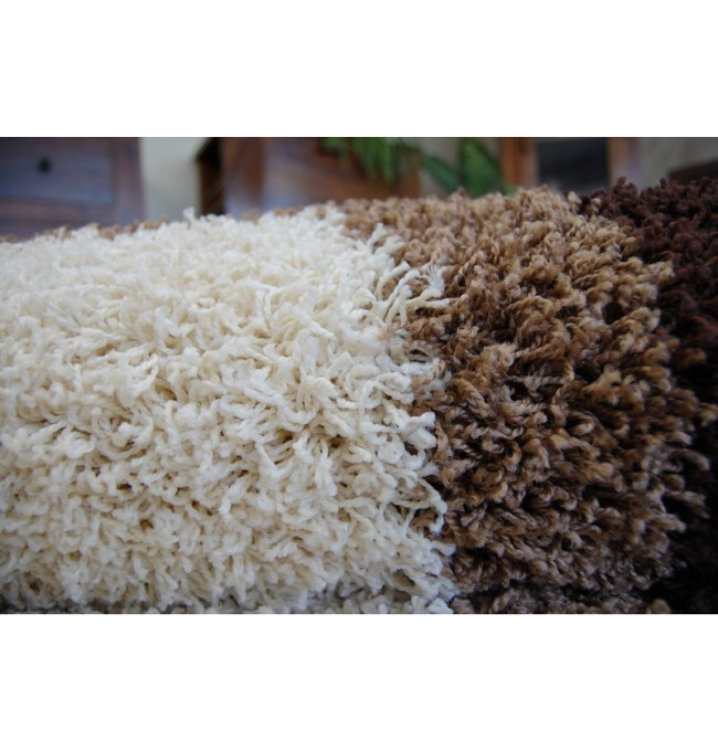 Koberec SHAGGY ZENA 2527 jasny béž/tmavý béž