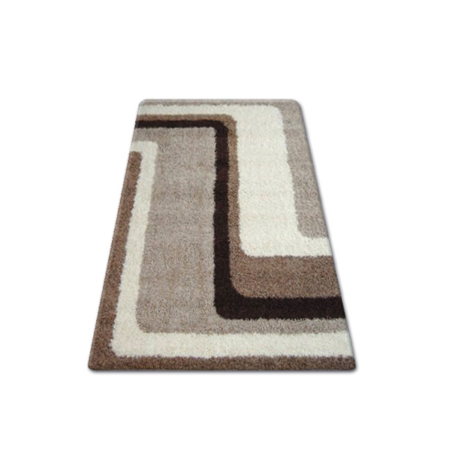 Koberec SHAGGY ZENA 2527 jasny béž/tmavý béž