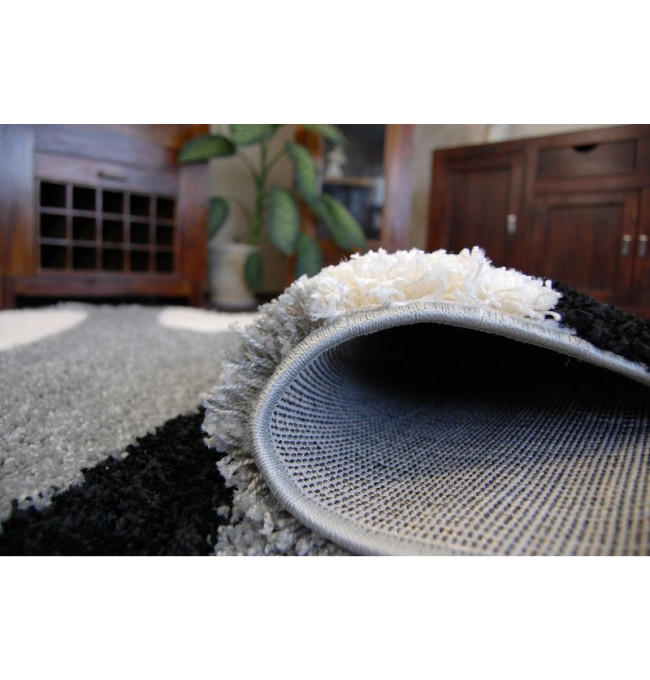 Koberec SHAGGY ZENA 3310 šedý / černý