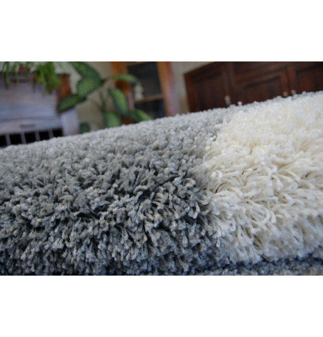 Koberec SHAGGY ZENA 3310 šedý / černý