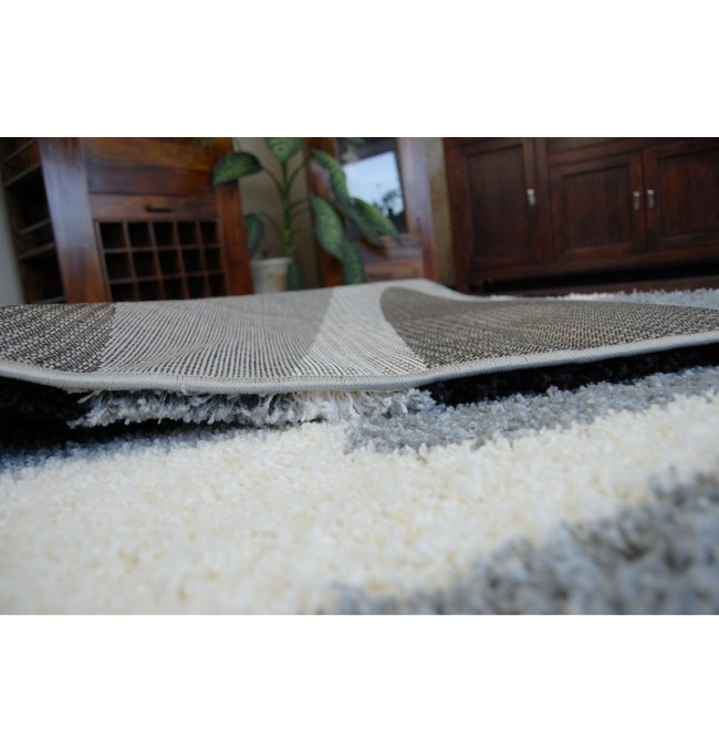 Koberec SHAGGY ZENA 3310 šedý / černý