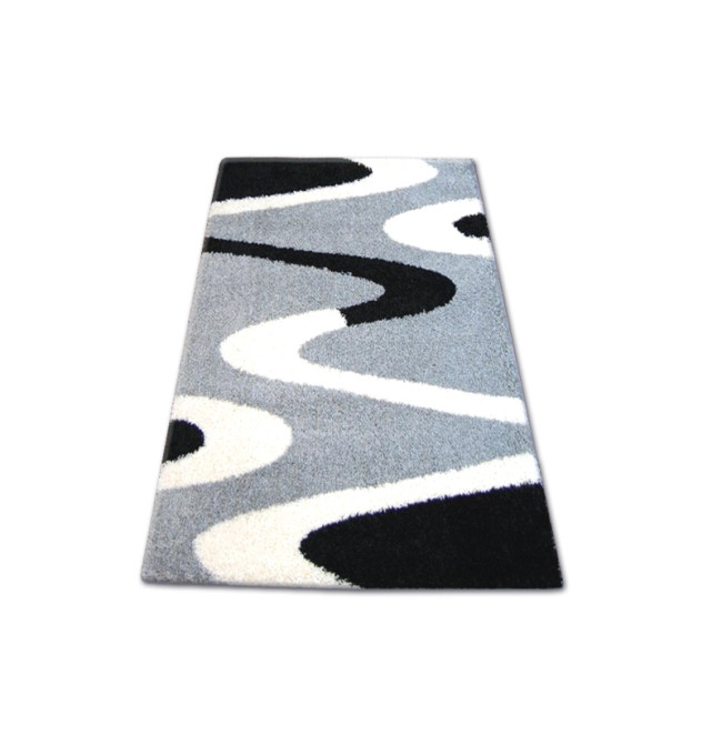 Koberec SHAGGY ZENA 3310 šedý / černý