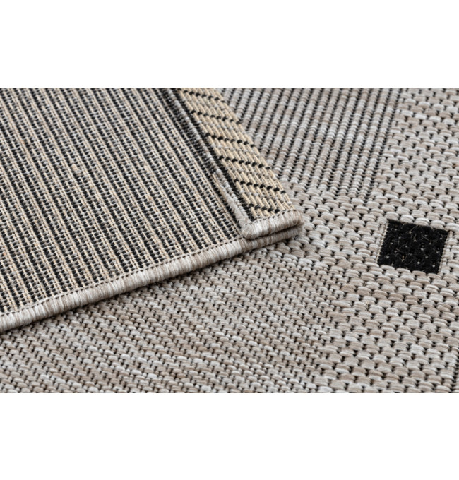 Koberec SIZAL FLOORLUX 20079 stříbrný / černý
