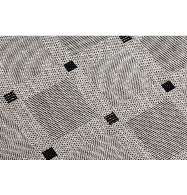 Koberec SIZAL FLOORLUX 20079 stříbrný / černý