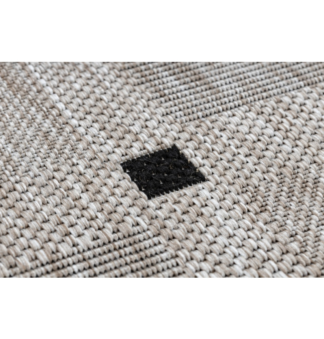 Koberec SIZAL FLOORLUX 20079 stříbrný / černý