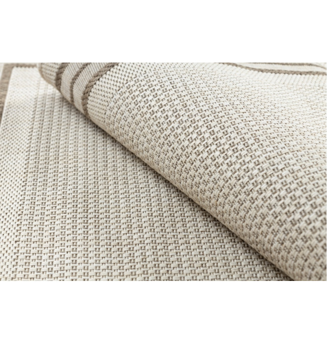 Koberec SIZAL FLOORLUX 20420 Ramka šampaňské / tmavý béž