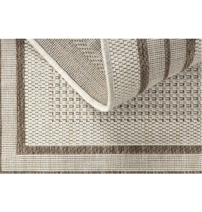 Koberec SIZAL FLOORLUX 20420 Ramka šampaňské / tmavý béž