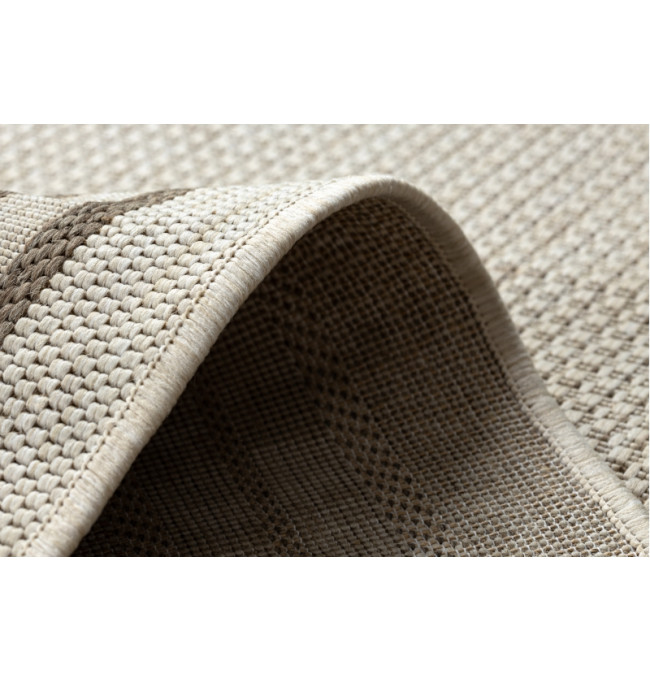 Koberec SIZAL FLOORLUX 20420 Ramka šampaňské / tmavý béž