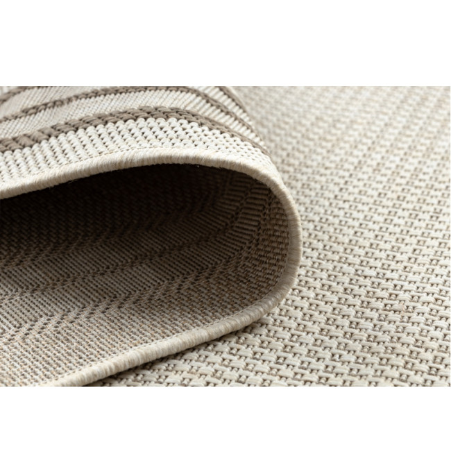 Koberec SIZAL FLOORLUX 20420 Ramka šampaňské / tmavý béž