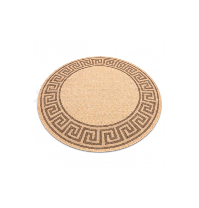 Koberec SIZAL FLOORLUX kruh 20014 mais / coffee
