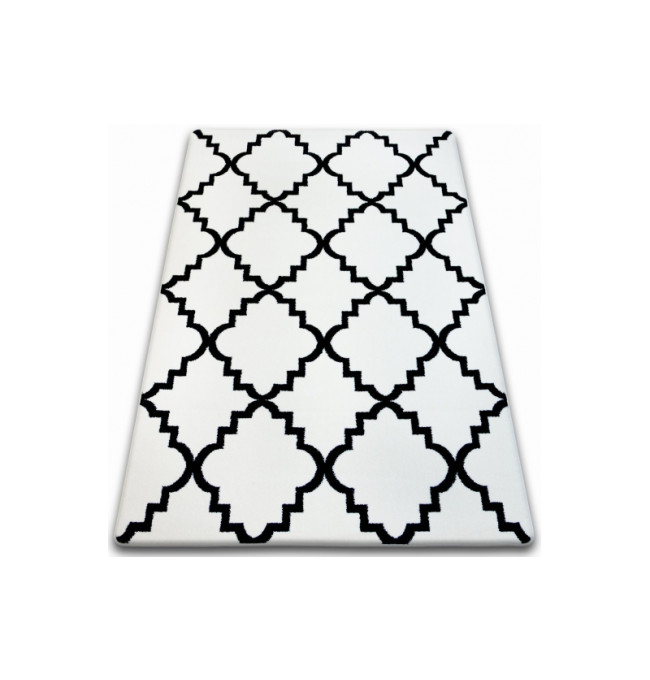 Koberec Sketch F343 Bílo / Černý