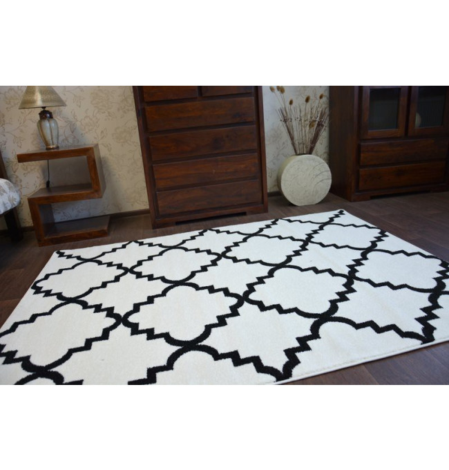 Koberec Sketch F343 Bílo / Černý