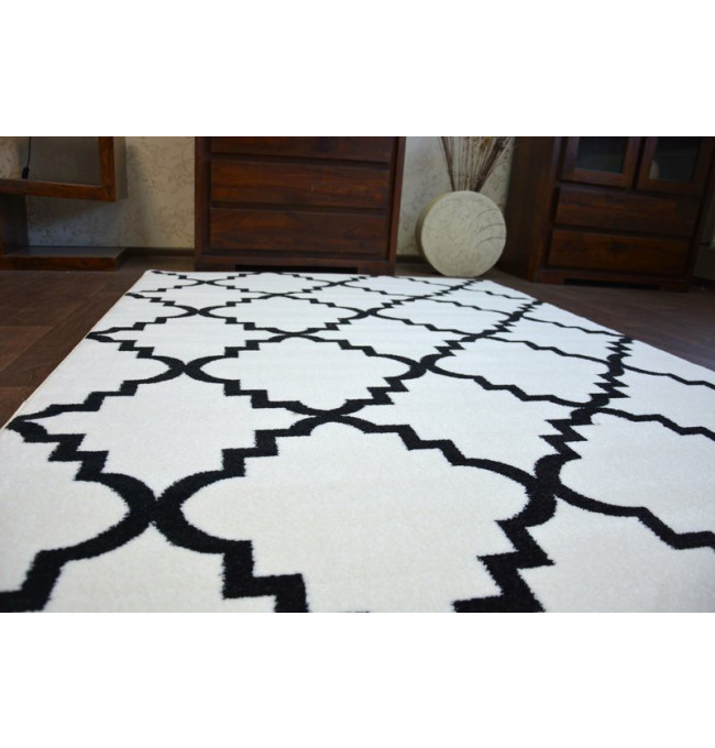 Koberec Sketch F343 Bílo / Černý