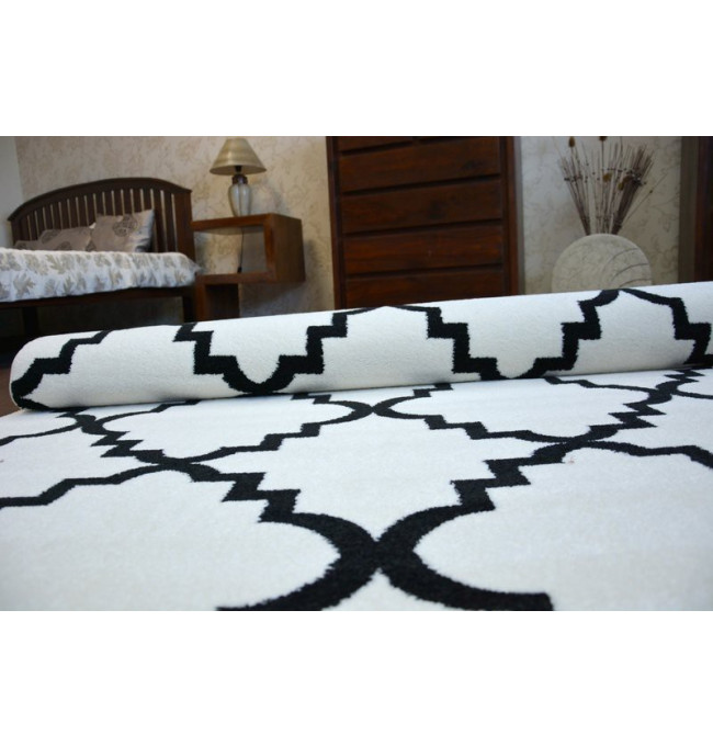 Koberec Sketch F343 Bílo / Černý