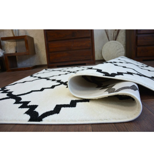 Koberec Sketch F343 Bílo / Černý