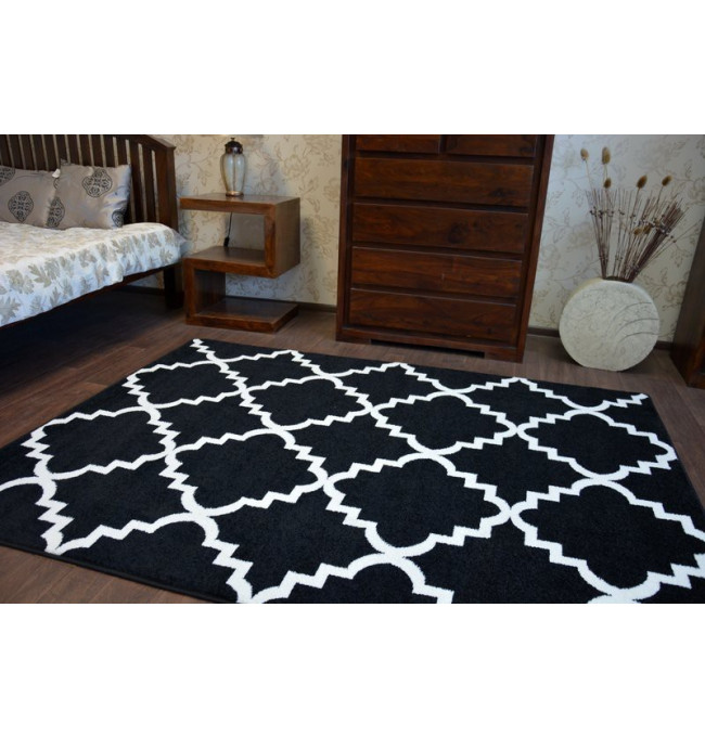 Koberec Sketch F343 Černo / Bílý