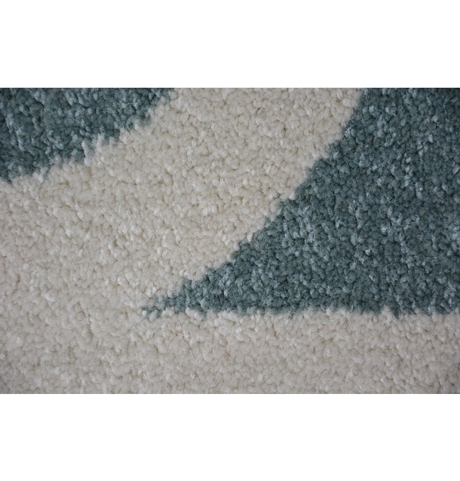 Koberec Sketch F730 tyrkysově / krémový trellis