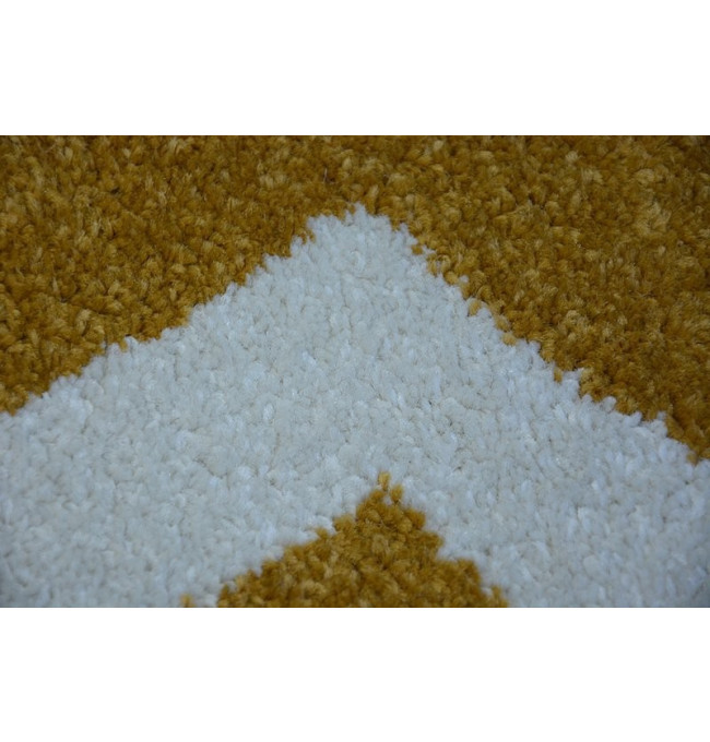 Koberec Sketch F730 zlato / krémový trellis