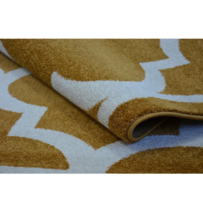 Koberec Sketch F730 zlato / krémový trellis