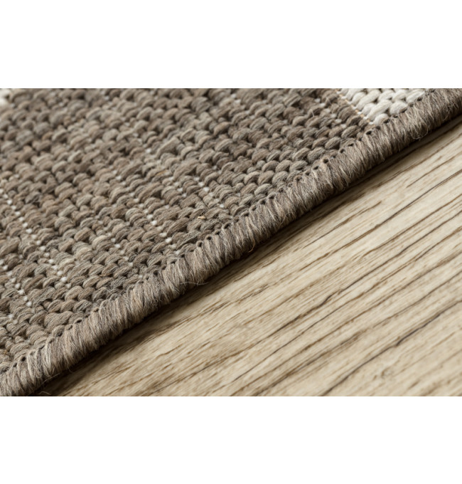 Koberec šňůrkový SIZAL FLOORLUX 20508 taupe / champagne trojúhelníky