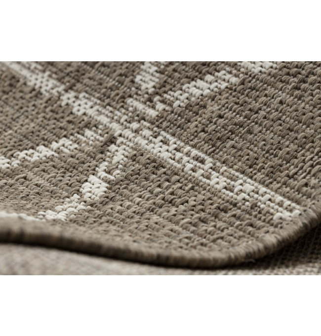 Koberec šňůrkový SIZAL FLOORLUX 20508 taupe / champagne trojúhelníky