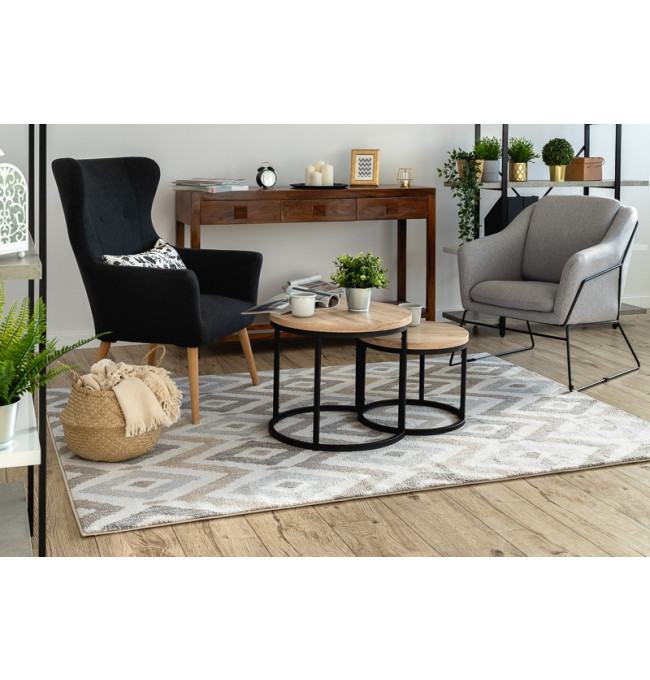 Koberec SOFT 6024 krém/béž/braz