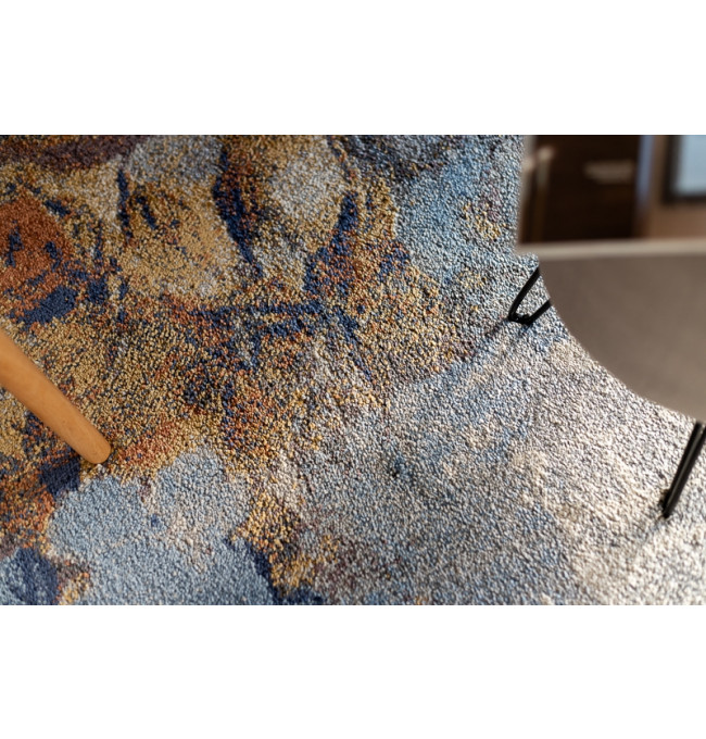 Koberec SOFT 6312 Světle šedý / Nebeský