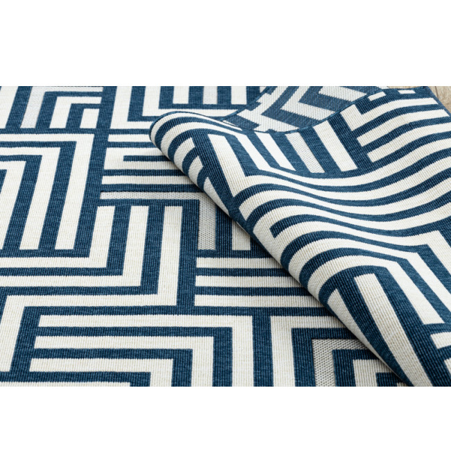 Koberec SPRING 20421994 labyrint - krémový / modrý