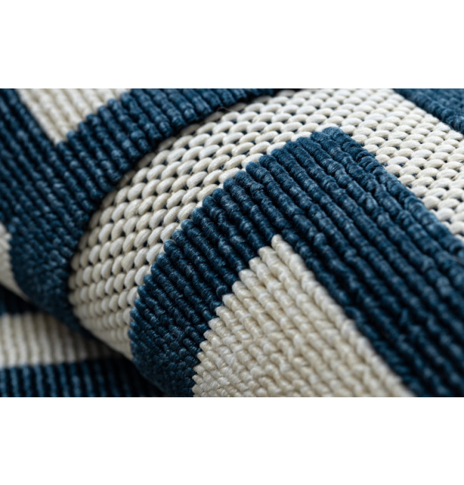 Koberec SPRING 20421994 labyrint - krémový / modrý