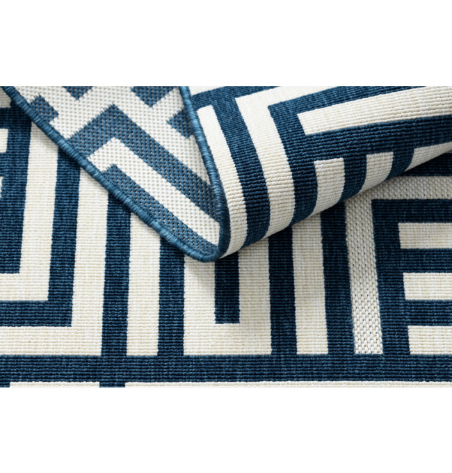 Koberec SPRING 20421994 labyrint - krémový / modrý