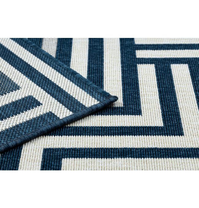 Koberec SPRING 20421994 labyrint - krémový / modrý