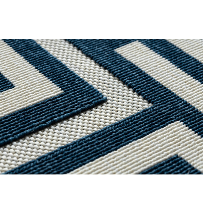 Koberec SPRING 20421994 labyrint - krémový / modrý