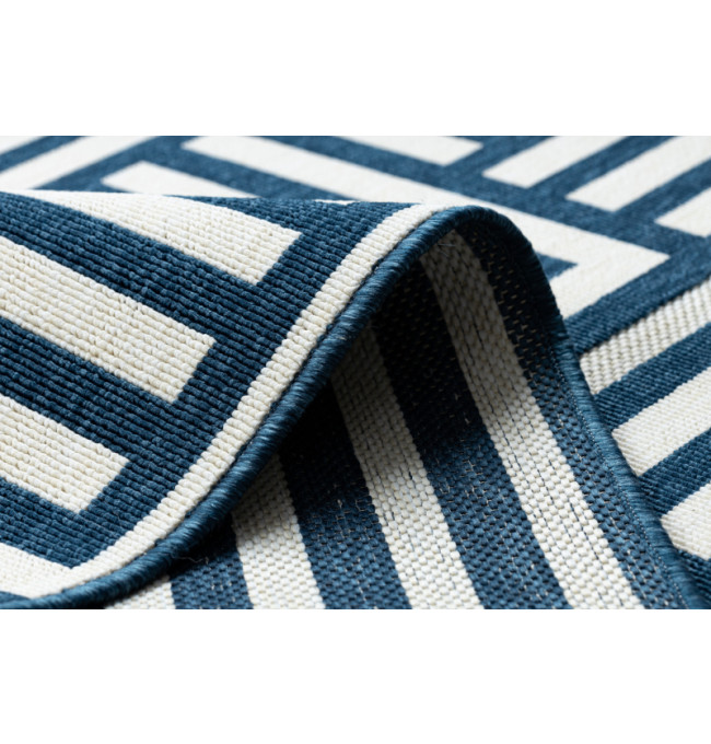 Koberec SPRING 20421994 labyrint - krémový / modrý