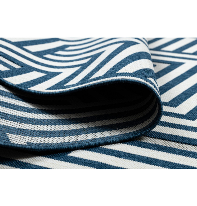 Koberec SPRING 20421994 labyrint - krémový / modrý