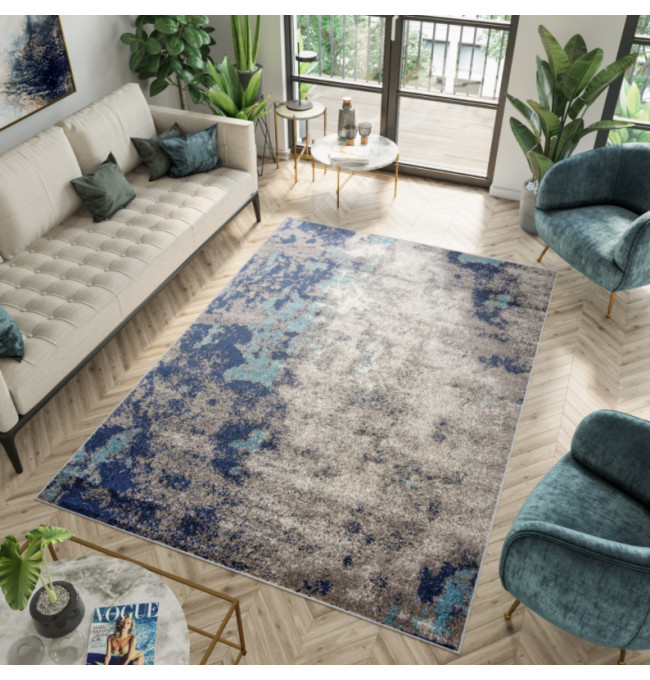 Koberec SPRING H172A  tmavě modrý