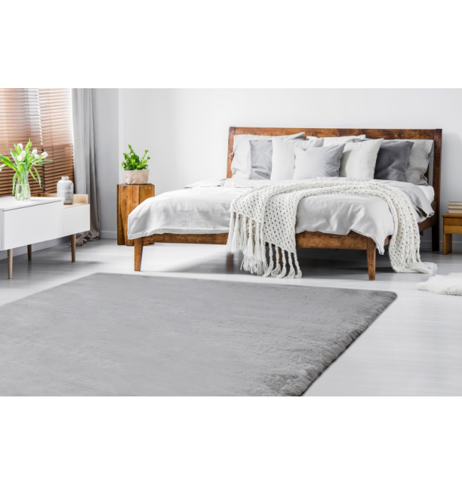 Koberec TEDDY Shaggy šedý protiskluzový