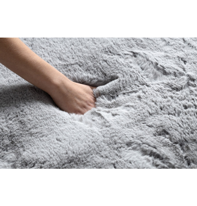 Koberec TEDDY Shaggy šedý protiskluzový