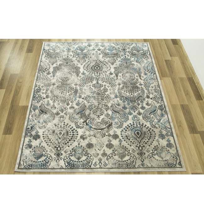 Koberec Versage 2301A Ornament šedý / bílý