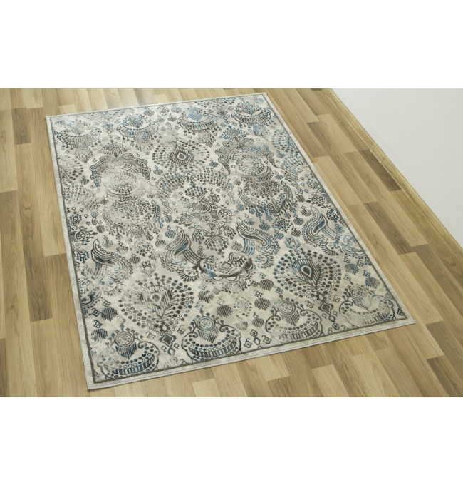 Koberec Versage 2301A Ornament šedý / bílý