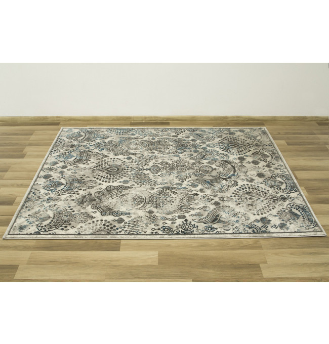 Koberec Versage 2301A Ornament šedý / bílý