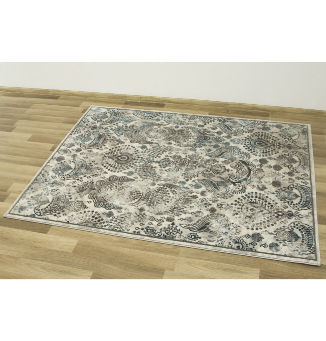 Koberec Versage 2301A Ornament šedý / bílý