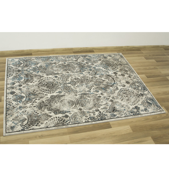 Koberec Versage 2301A Ornament šedý / bílý