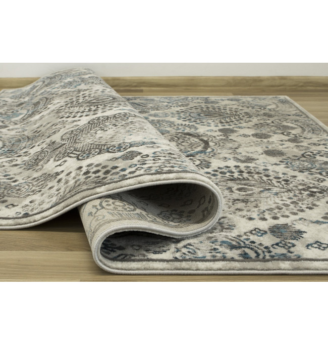 Koberec Versage 2301A Ornament šedý / bílý