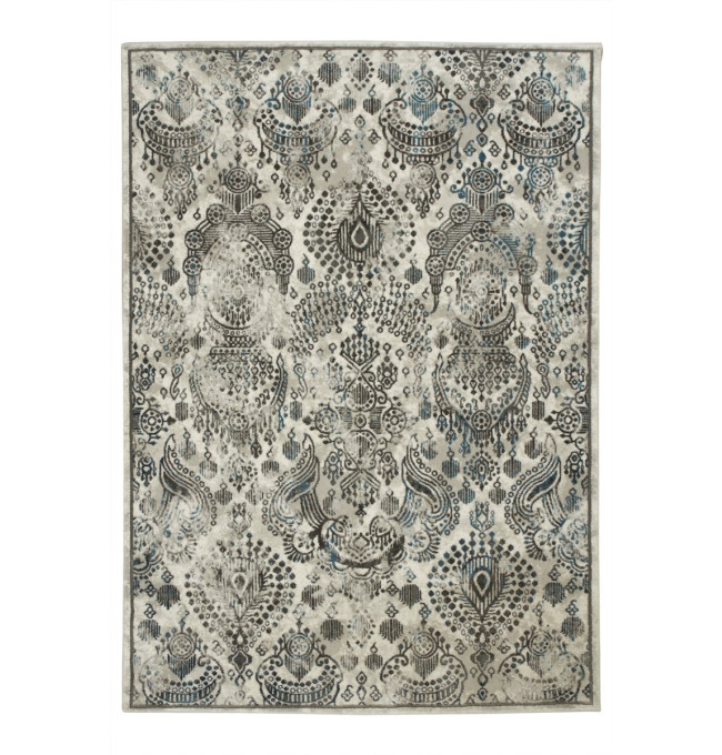 Koberec Versage 2301A Ornament šedý / bílý