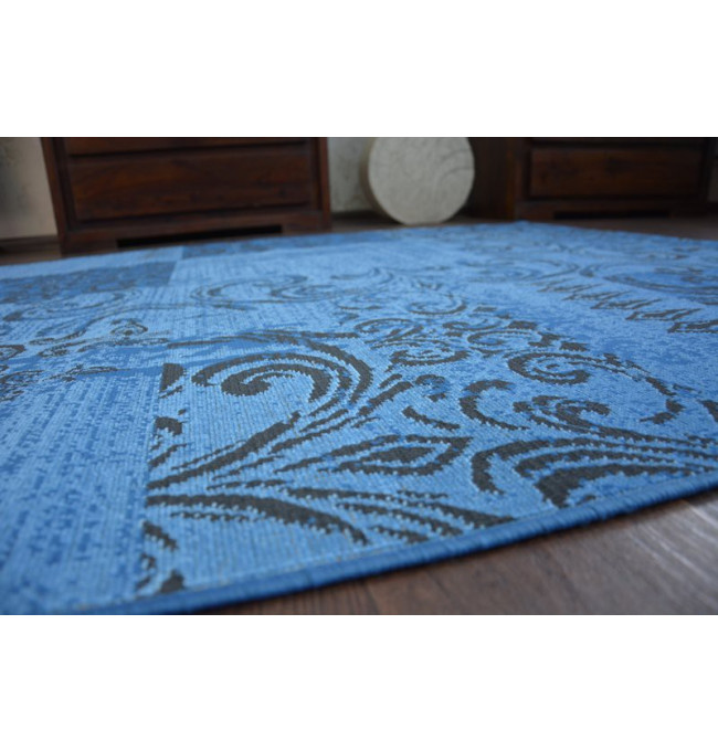 Koberec Vintage 22215/073 nebeský / šedý