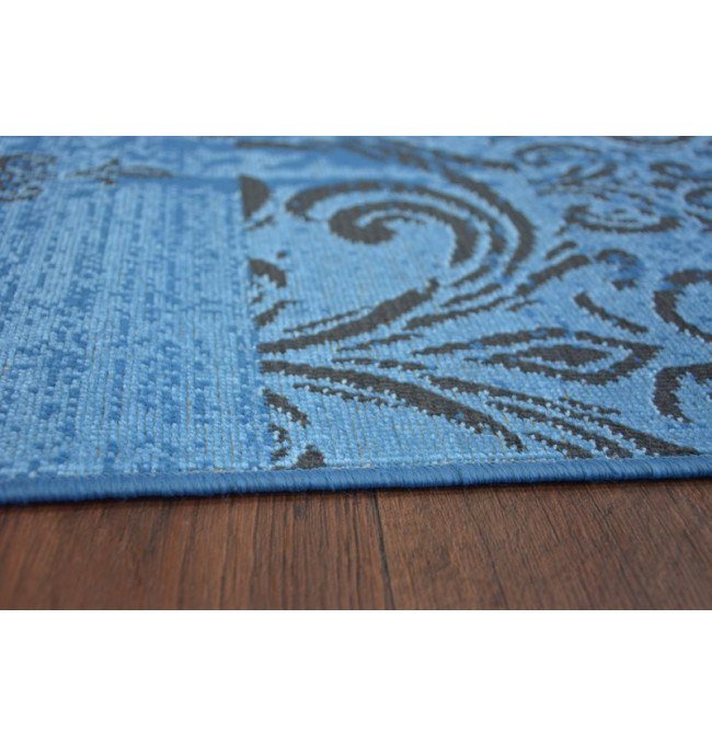 Koberec Vintage 22215/073 nebeský / šedý