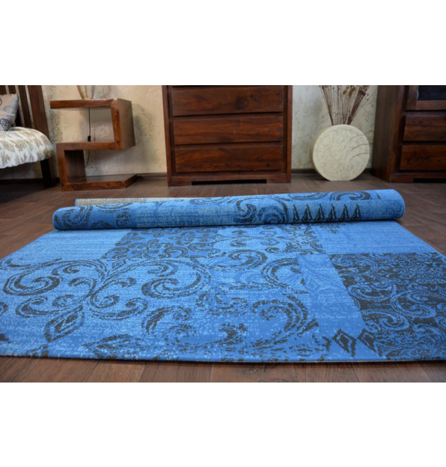 Koberec Vintage 22215/073 nebeský / šedý